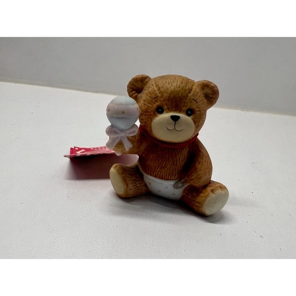 Lucy and Me VNTG 1982 Porcelain Figurine Baby Bear w/ Rattle Lucy And Me 93 NWT - Picture 5 of 5